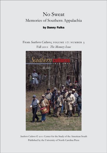 No Sweat: Memories of Southern Appalachia - Danny Fulks