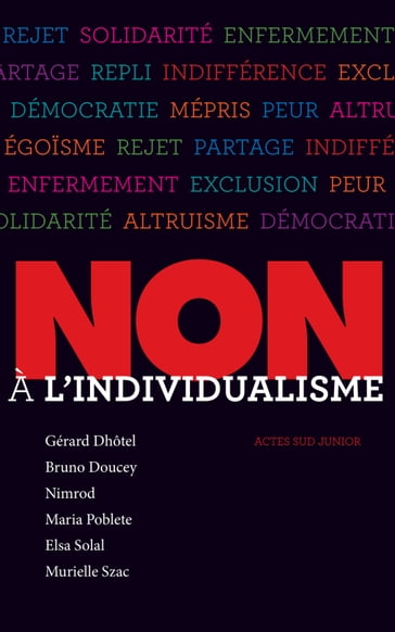 Non à l'individualisme - Bruno Doucey - Collectif - Elsa Solal - Gérard Dhotel - Maria Poblete - Murielle Szac - Nimrod