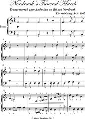 Nordraak s Funeral March Easy Elementary Piano Sheet Music