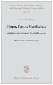 Norm, Person, Gesellschaft.