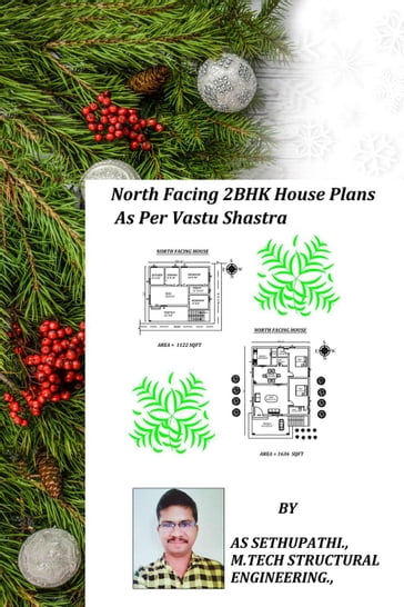 North Facing 2BHK House Plans As Per Vastu Shastra - A S SETHU PATHI