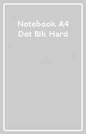 Notebook A4 Dot Blk Hard