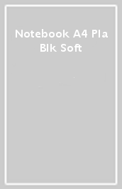 Notebook A4 Pla Blk Soft