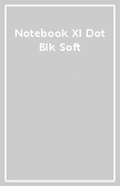 Notebook Xl Dot Blk Soft