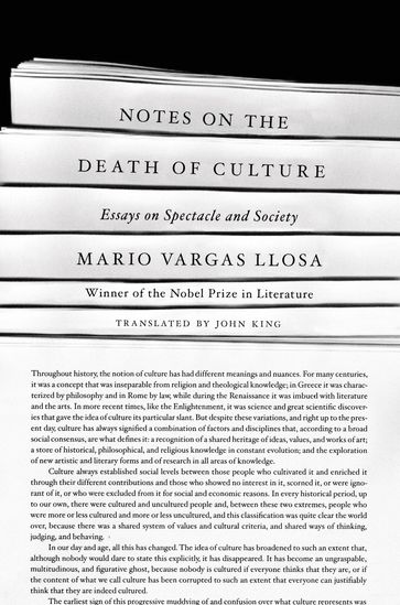 Notes on the Death of Culture - Mario Vargas Llosa