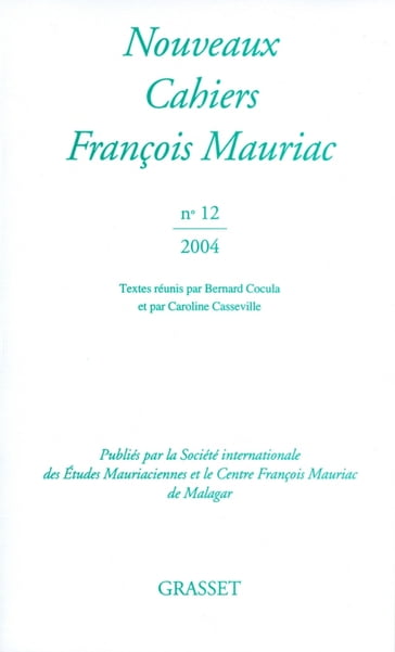 Nouveaux Cahiers François Mauriac N°12 - François Mauriac