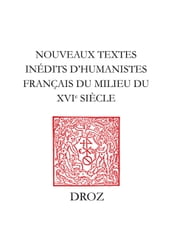 Nouveaux textes inédits d humanistes français du milieu du XVe siècle