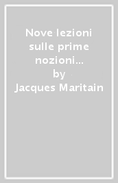 Nove lezioni sulle prime nozioni della filosofia morale