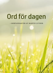 ORD FÖR DAGEN - kortandakter av Martin Luther