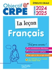 Objectif CRPE 2024 - 2025 - Français - La leçon - épreuve orale d admission