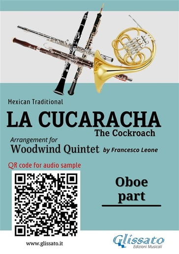 Oboe part of "La Cucaracha" for Woodwind Quintet - Mexican Traditional - a cura di Francesco Leone