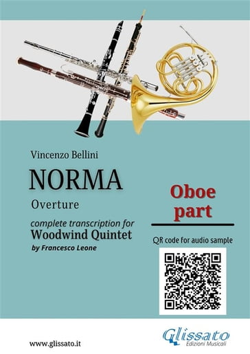 Oboe part of "Norma" for Woodwind Quintet - Vincenzo Bellini - a cura di Francesco Leone