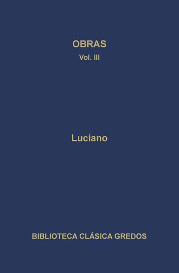 Obras III - Luciano di Samosata