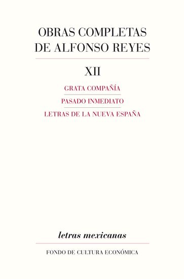 Obras completas, XII - Alfonso Reyes