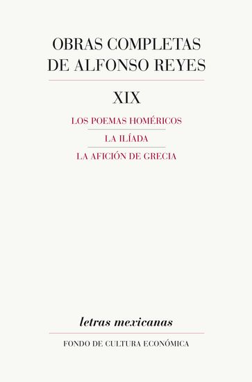Obras completas, XIX - Alfonso Reyes