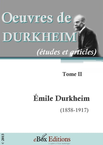 Oeuvres de Durkheim : - Emile Durkheim