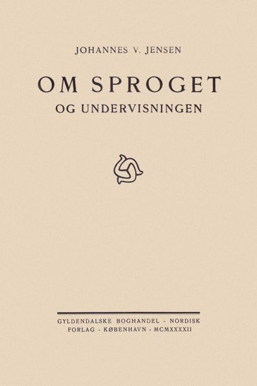 Om Sproget - Johannes V. Jensen