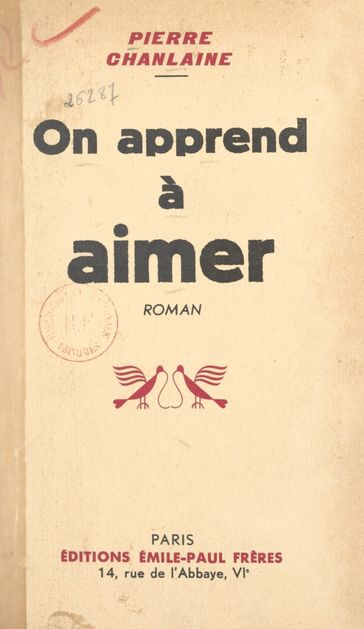 On apprend à aimer - Pierre Chanlaine