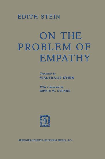On the Problem of Empathy - Edith Stein