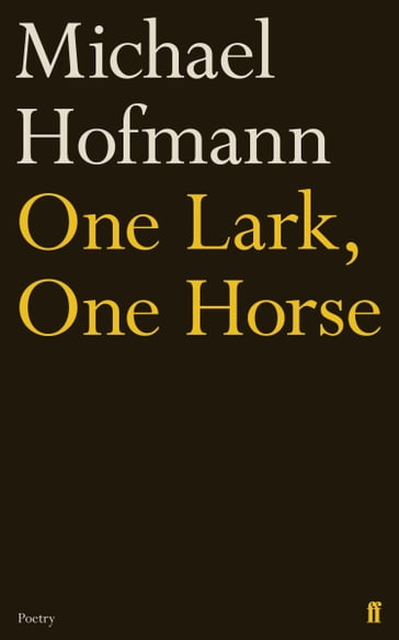 One Lark, One Horse - Michael Hofmann