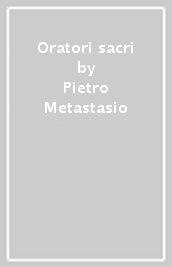 Oratori sacri