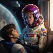 Orbiting Love: A Space-Time Romance