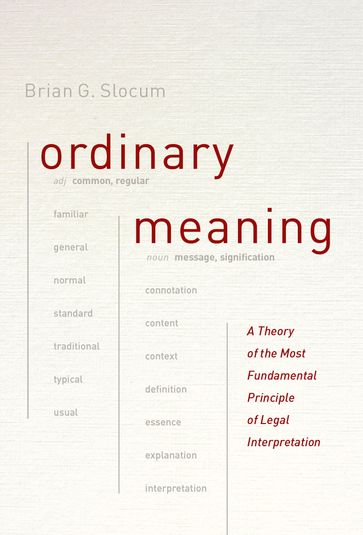 Ordinary Meaning - Brian G. Slocum