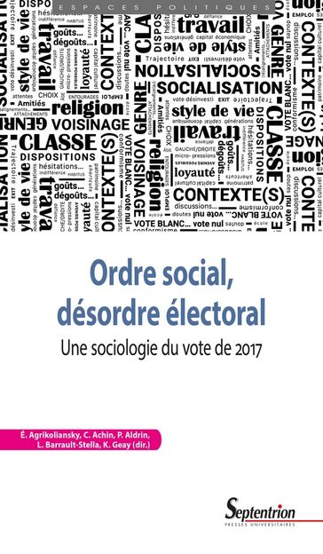 Ordre social, désordre électoral - Collectif