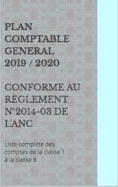 PLAN COMPTABLE GENERAL 2019 / 2020 conforme au règlement n°2014-03 de l ANC