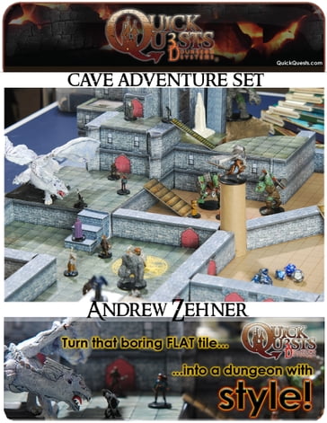 PRINTABLE 3D Dungeon Tiles: Master DM set - for Dungeons and Dragons, D&D, Gurps, Warhammer, or other RPG - Andrew W. Zehner