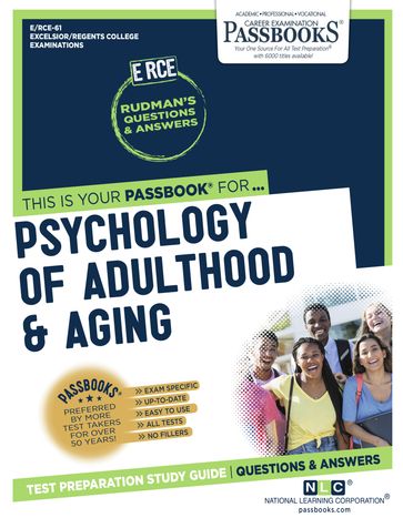 PSYCHOLOGY OF ADULTHOOD & AGING - National Learning Corporation