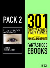 Pack 2 Fantásticos ebooks, nº028. El Inspirador Mejorado & 301 Chistes Cortos y Muy Buenos