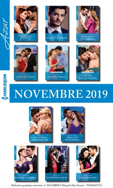 Pack mensuel Azur : 11 romans (Novembre 2019) - Collectif