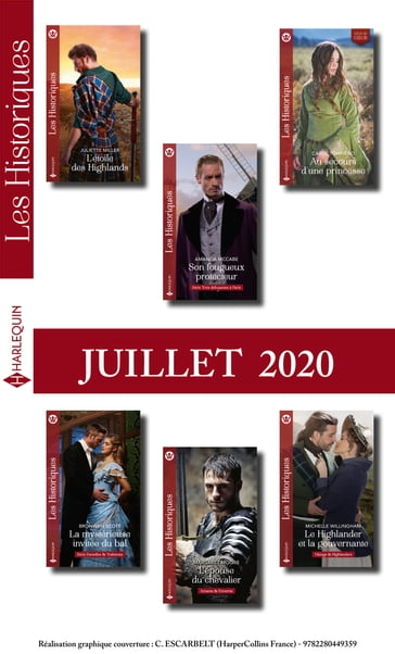 Pack mensuel Les Historiques : 6 romans (Juillet 2020) - Collectif