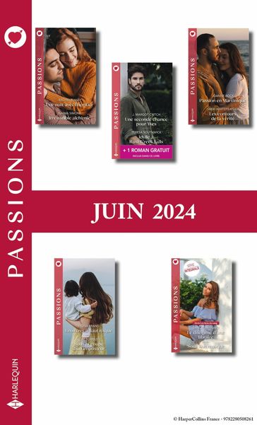 Pack mensuel Passions - 10 romans + 1 titre gratuit (Juin 2024) - Collectif