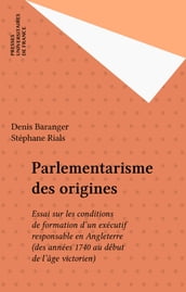 Parlementarisme des origines