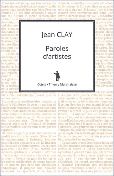 Paroles d'artistes - Jean CLAY