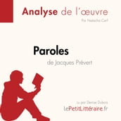 Paroles de Jacques Prévert (Fiche de lecture)