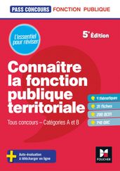 Pass Concours - Connaître la Fonction publique territoriale cat. A et B - Révision et entrainement