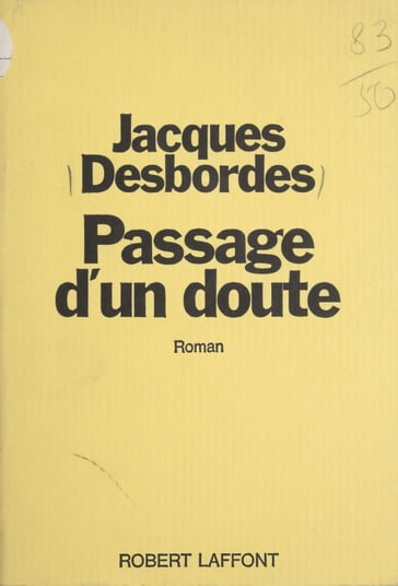 Passage d'un doute - Jacques Desbordes