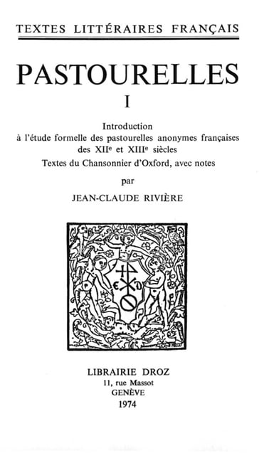 Pastourelles - Jean-Claude Rivière