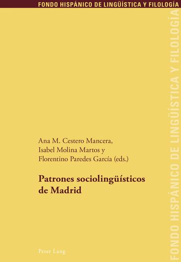 Patrones sociolingueísticos de Madrid - Juan Pedro Sanchez Méndez - Ana M. Cestero Mancera - Isabel Molina Martos - Florentino Paredes García