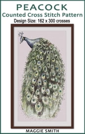 Peacock Counted Cross Stitch Pattern