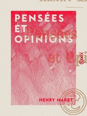 Pensées et Opinions