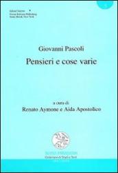 Pensieri e cose varie