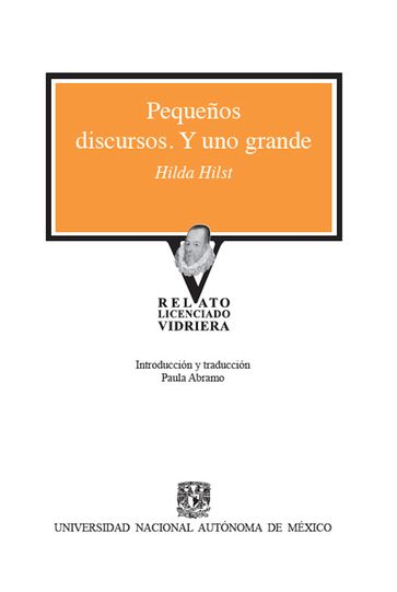 Pequeños discursos. Y uno grande - Hilda Hilst