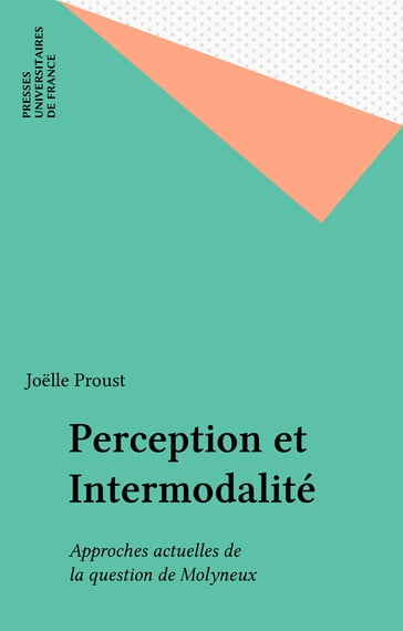 Perception et Intermodalité - Joelle Proust
