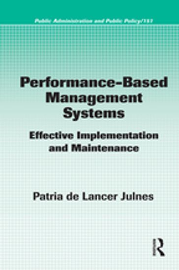 Performance-Based Management Systems - Patria de Lancer Julnes