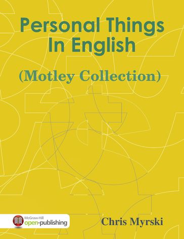 Personal Things In English (Motley Collection) - Chris Myrski