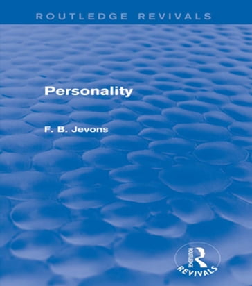 Personality (Routledge Revivals) - F. B. Jevons